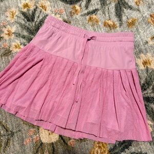 JoyLab Pink Pleated Tennis Skort Mini Skirt with Built-in Shorts Small